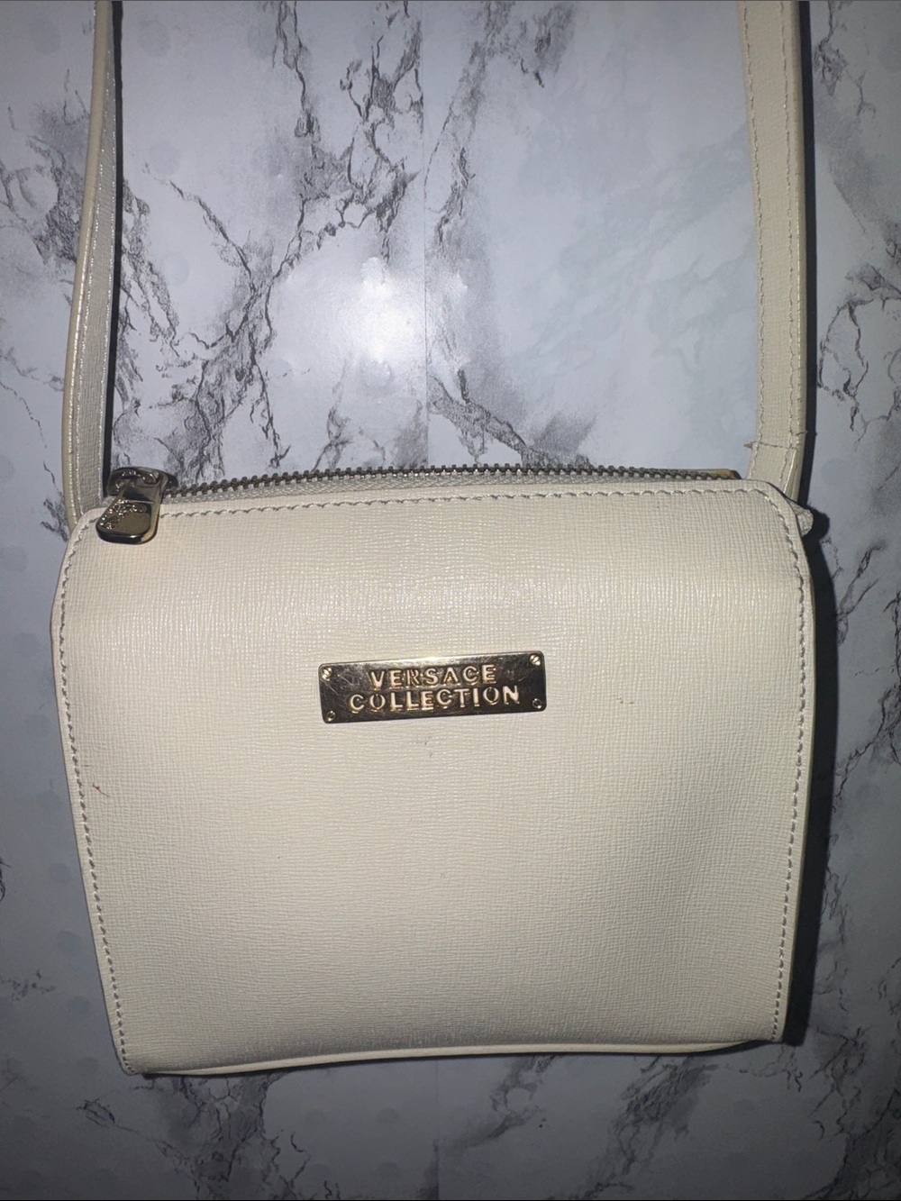 Versace Collection Mini Crossbody Cream - Picture 2 of 6